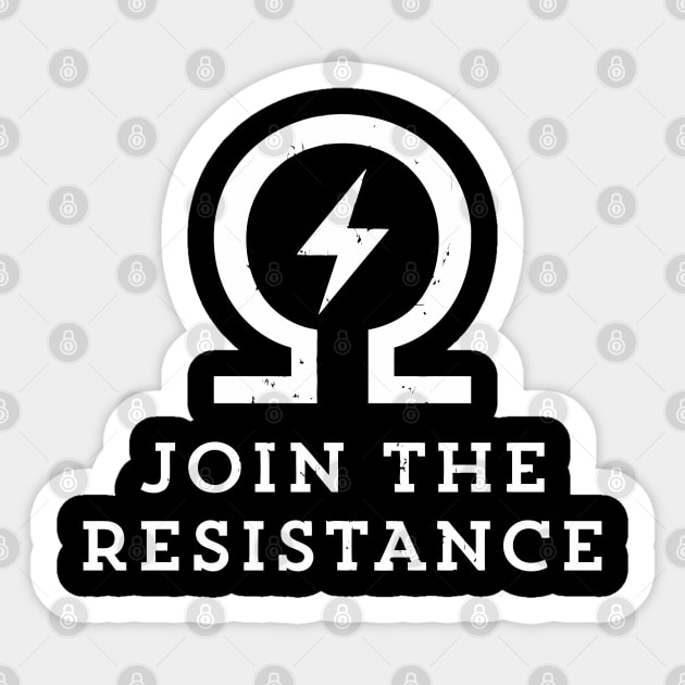 Join The Resistance Vape Ohm Sticker by tanambos